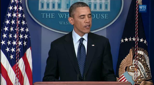 Obama lovade att hitta de ansvariga för bombdådet. 
